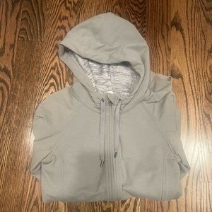 Lululemon Light Gray Hooded Jacket